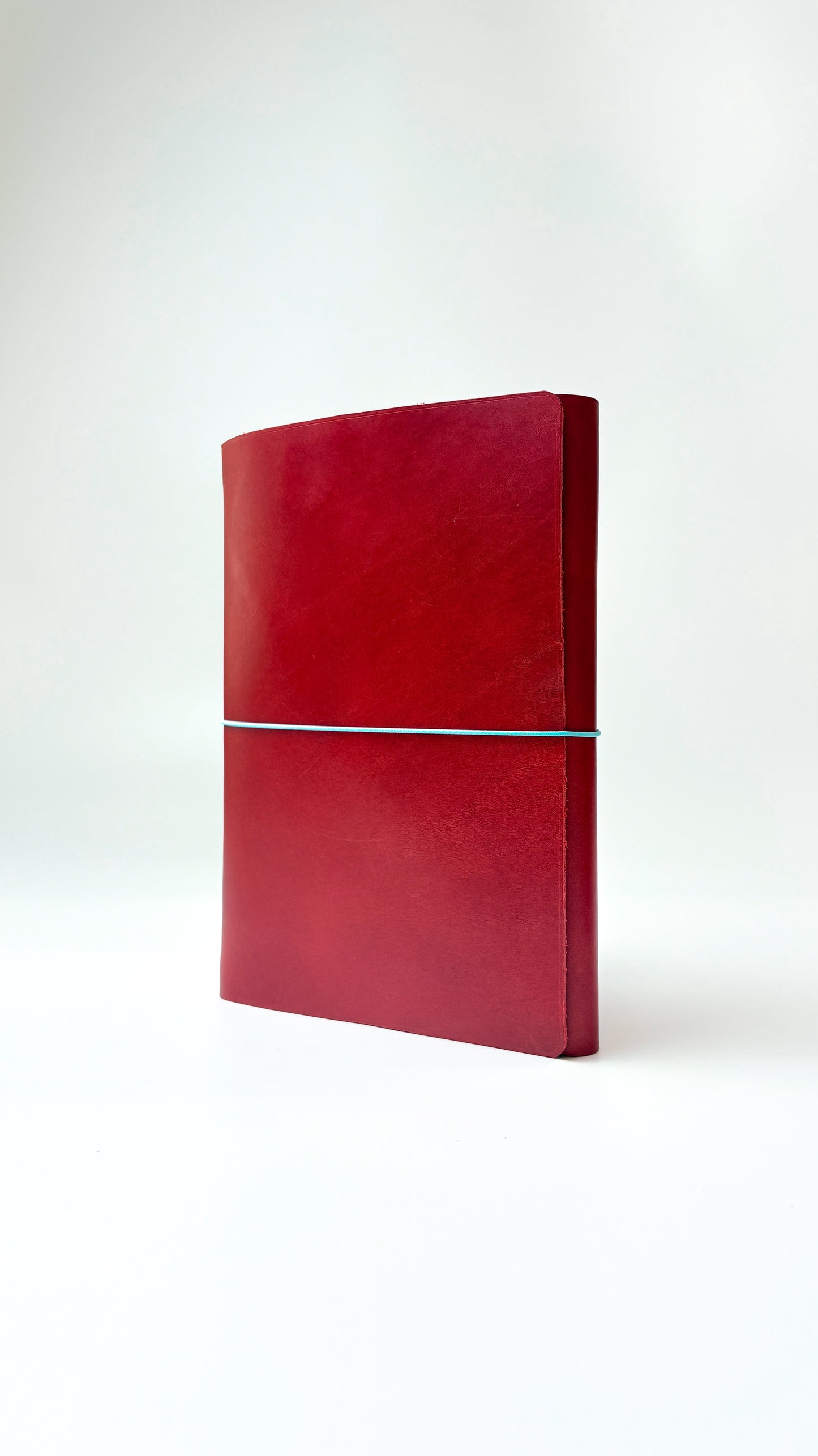 Leather Notebook Cover in Red