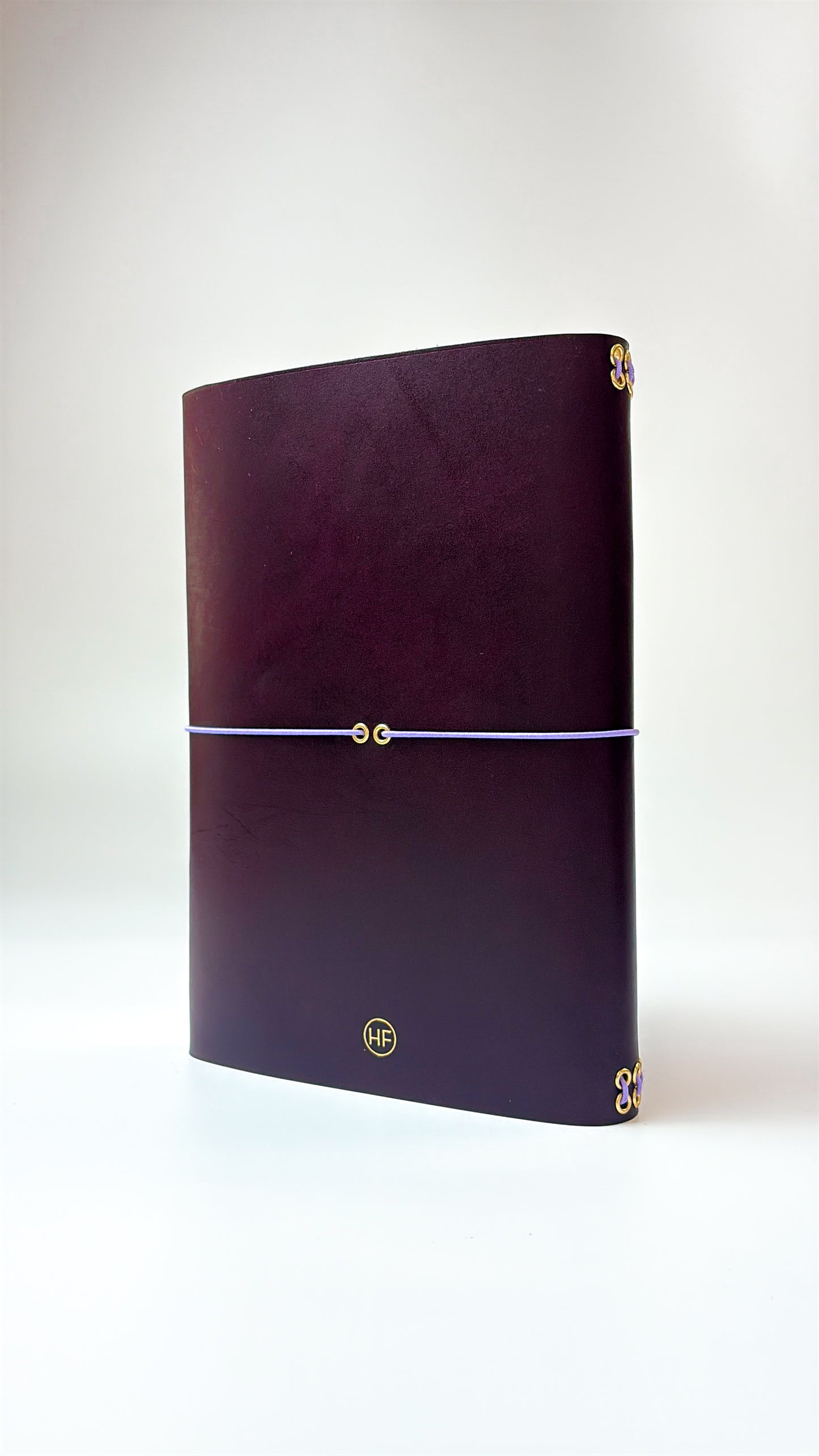 Leather Notebook Cover in Burdeos