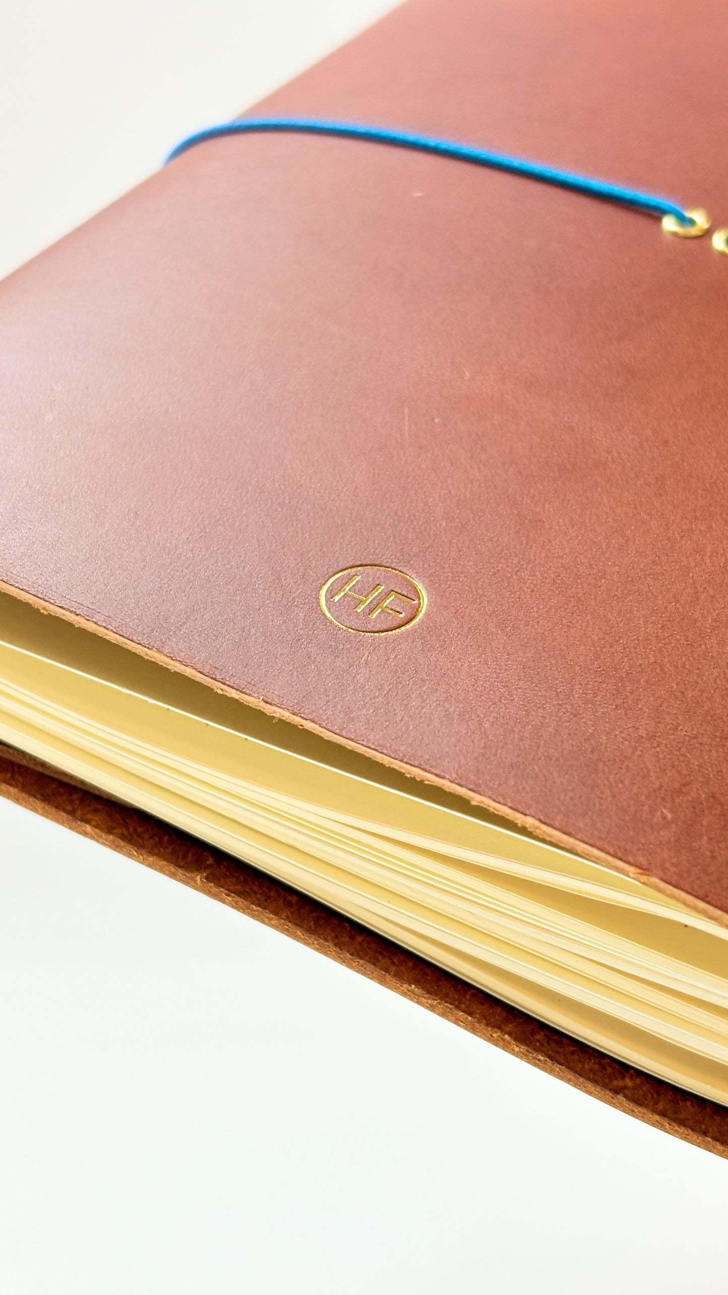 Leather Notebook Cover in Brown