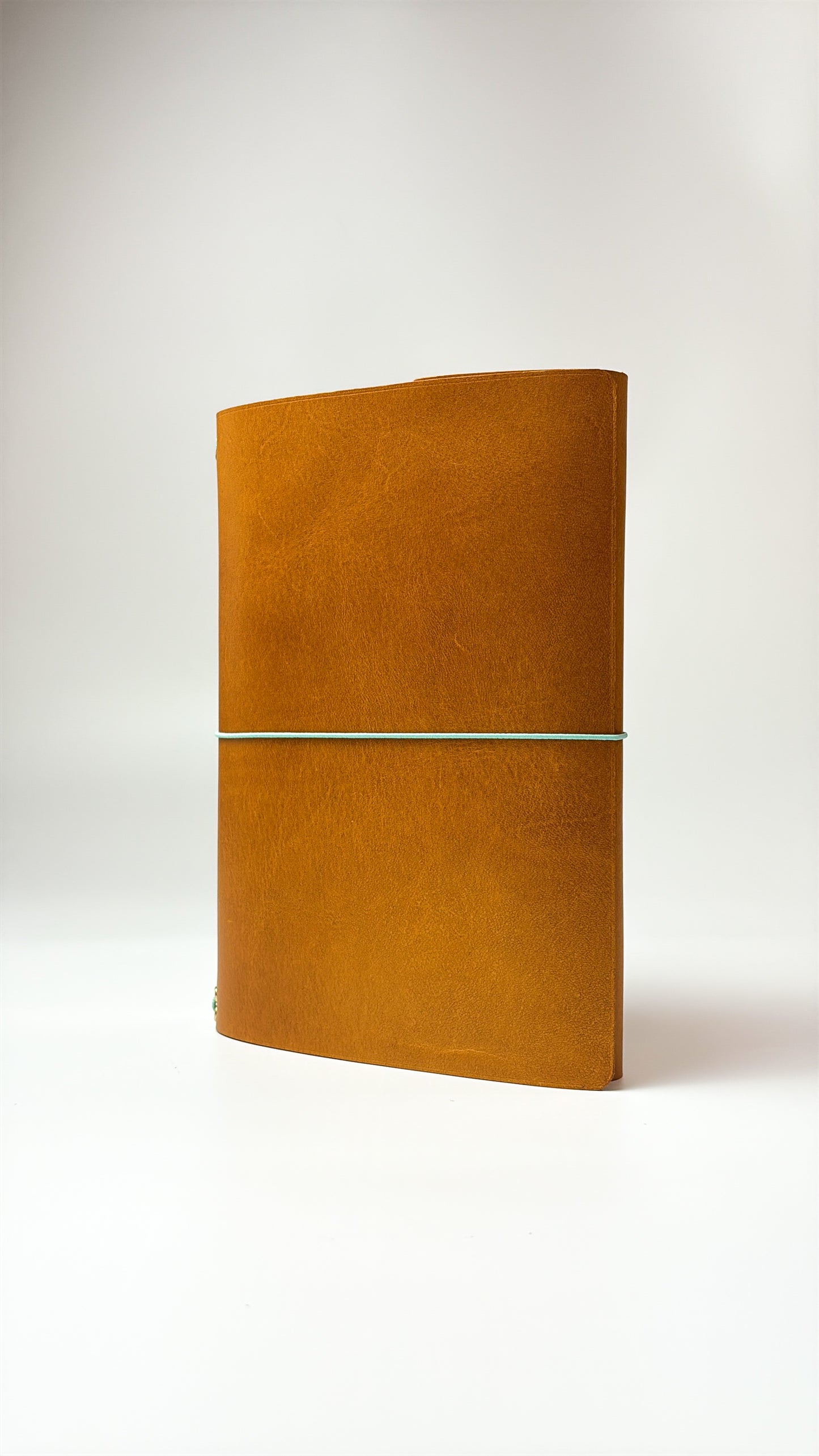 Leather Notebook Cover in Mustard