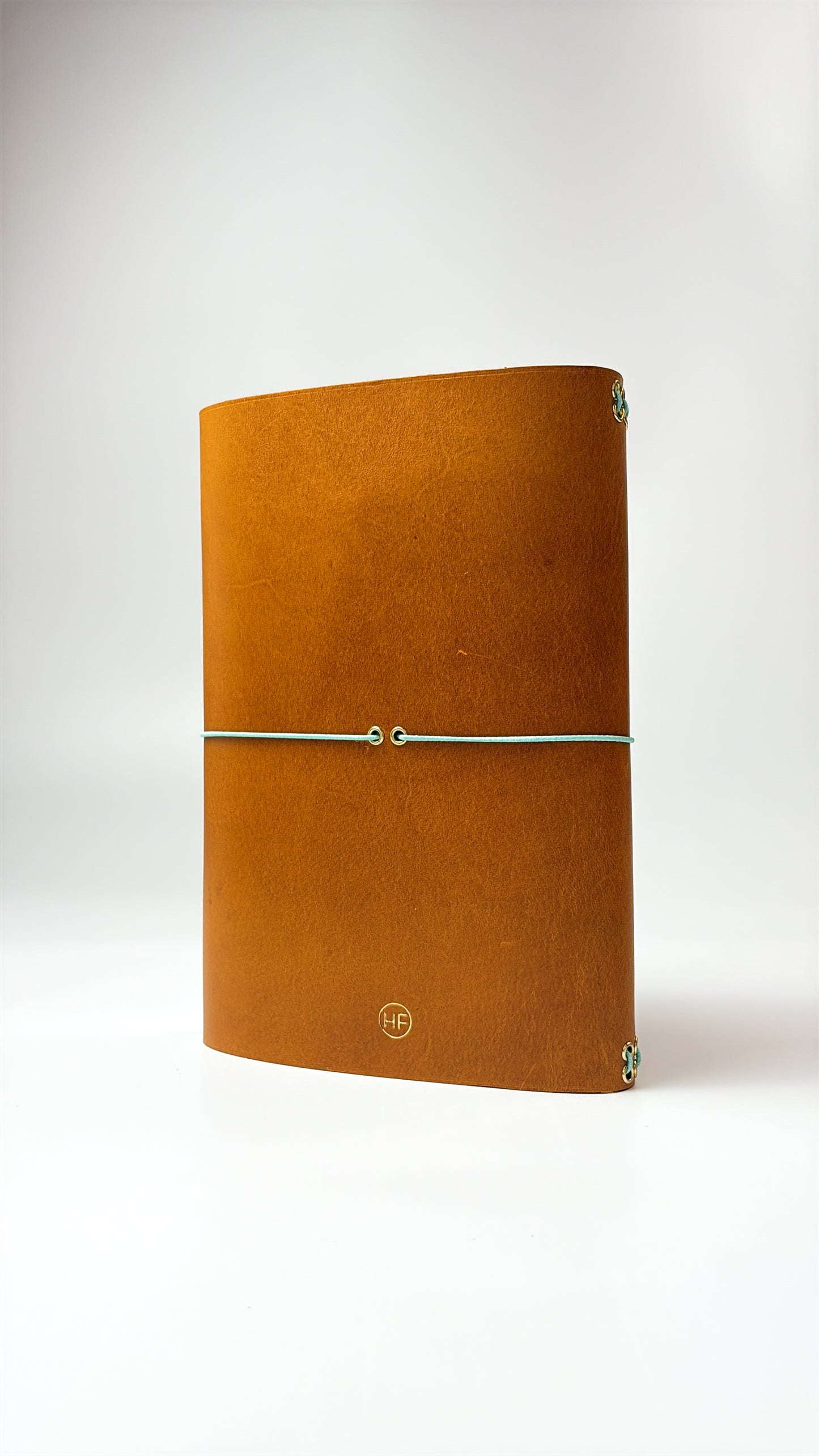 Leather Notebook Cover in Mustard