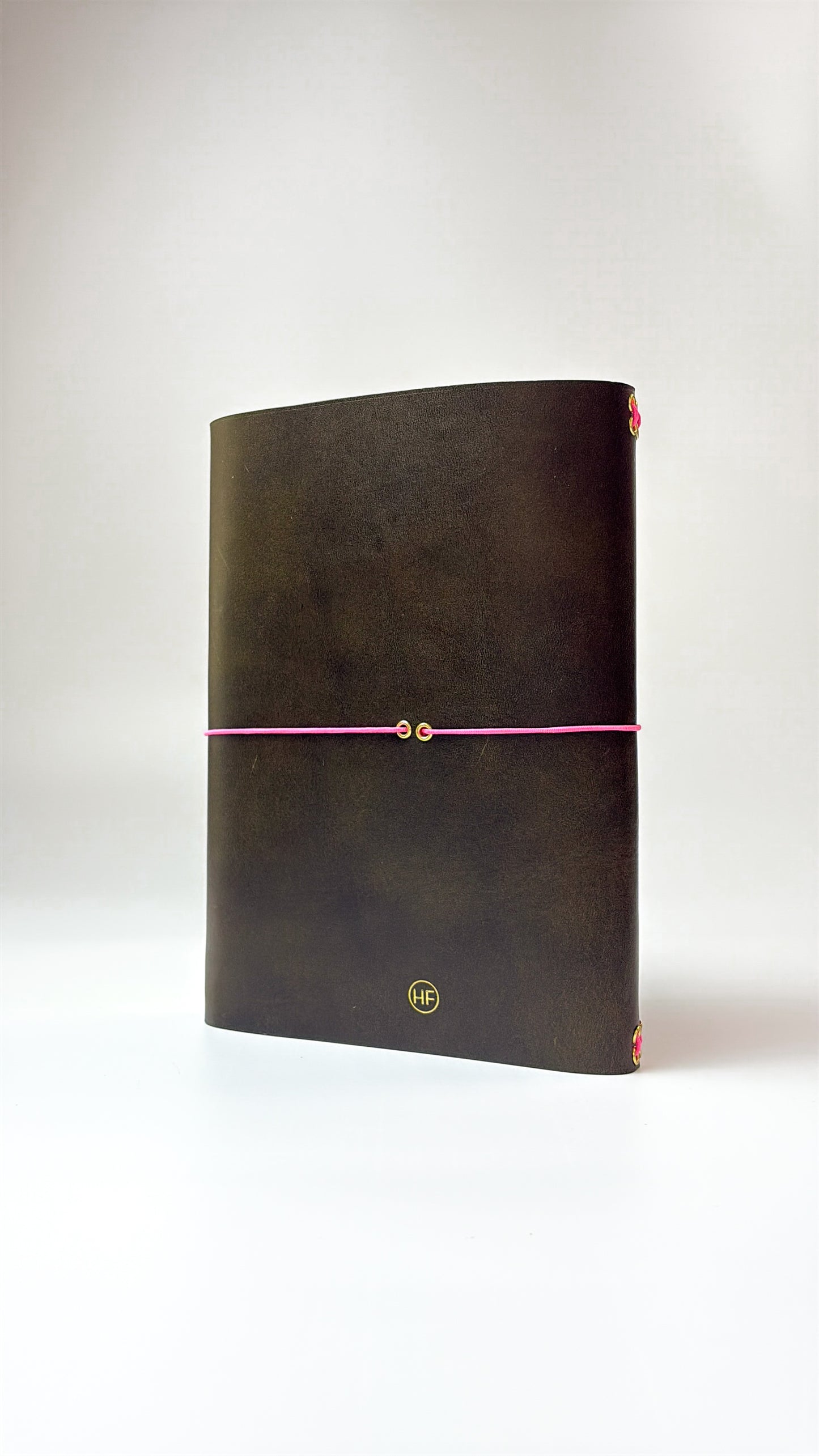Leather Notebook Cover in Olive