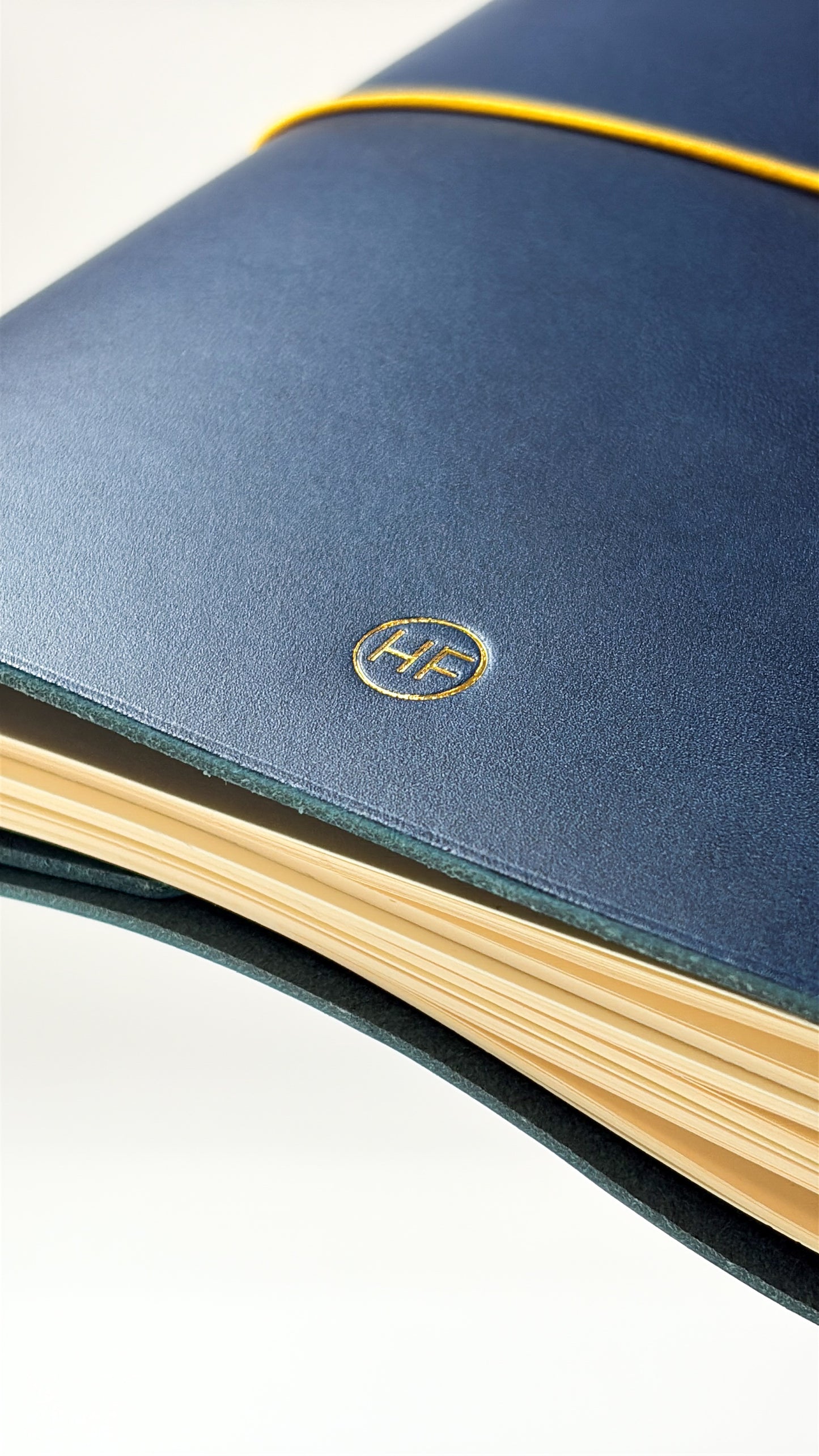 Leather Notebook Cover in Blue