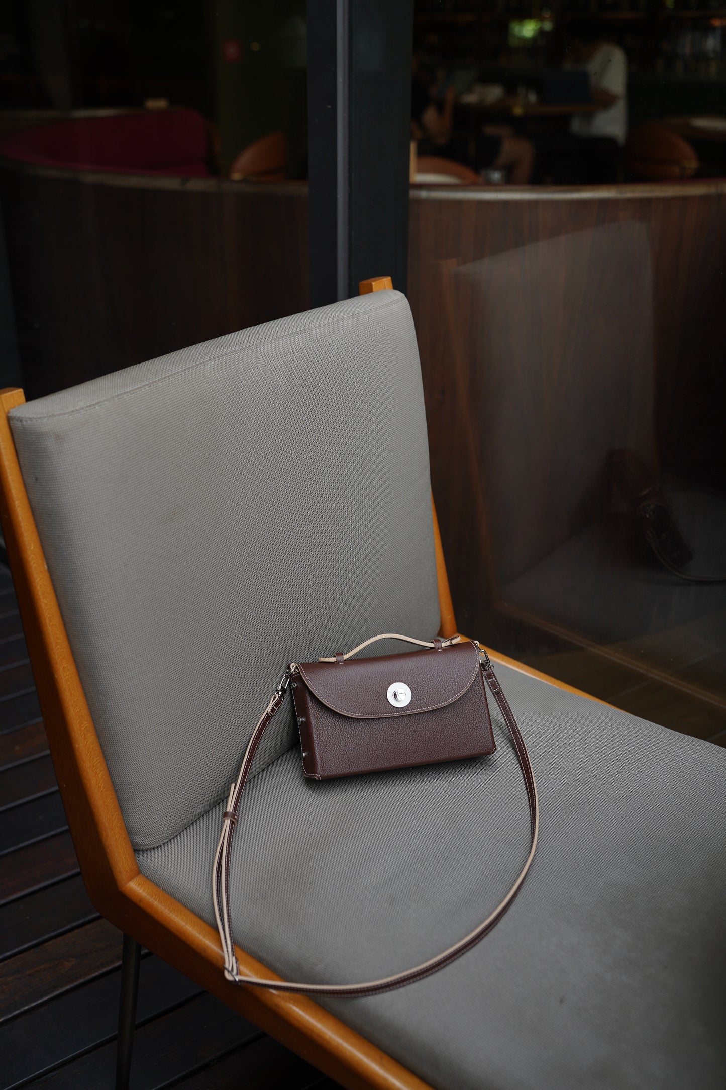 Sumi Crossbody in Palisander with Silver Hardware